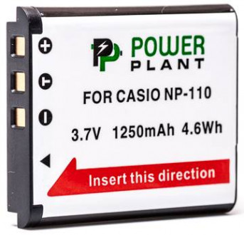 Акумулятор PowerPlant Casio NP-110 1250mAh-[articul]