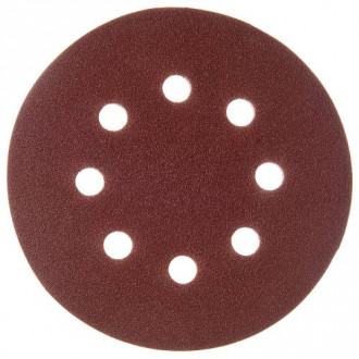 Круг шліфувальний самозачіпний Vitals 125 мм 8 отв з. 150, 5 шт.