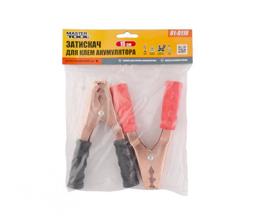 Затискач для клем акумулятора MASTERTOOL 15 см 81-0118-81-0118