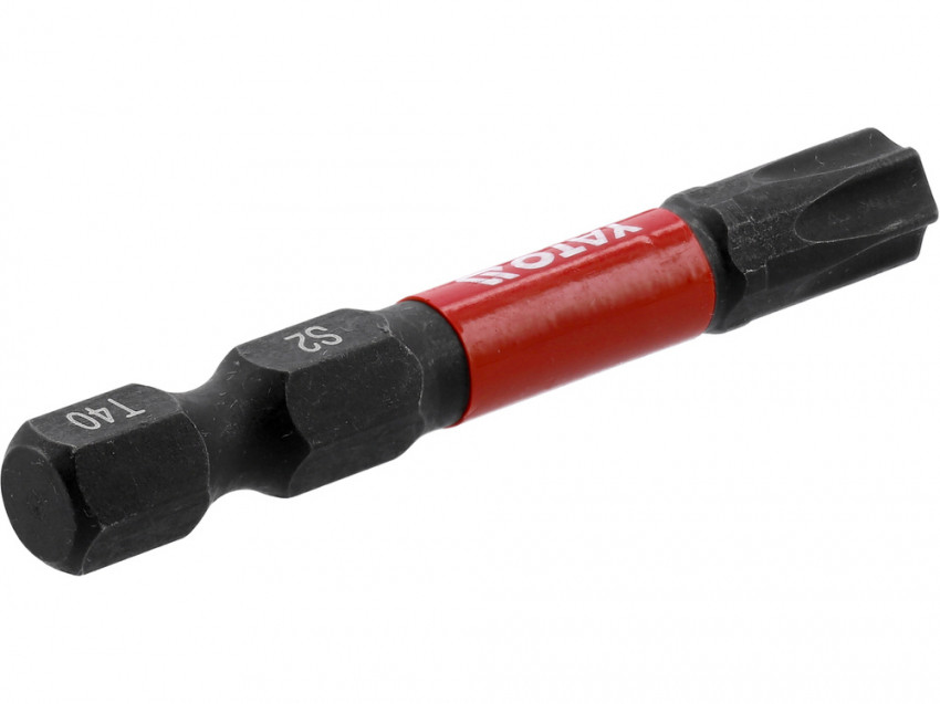 Насадка викруткова ударна YATO; "TORX" T40 х 50 мм. шпиндель 6-гран- 1/4", 2 шт.[10]-YT-78057