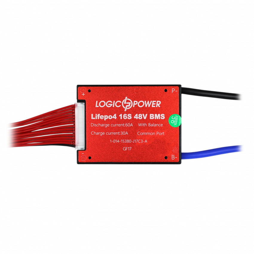 BMS плата LP LiFePO4 48V 16S Dis 60A Ch 30A-