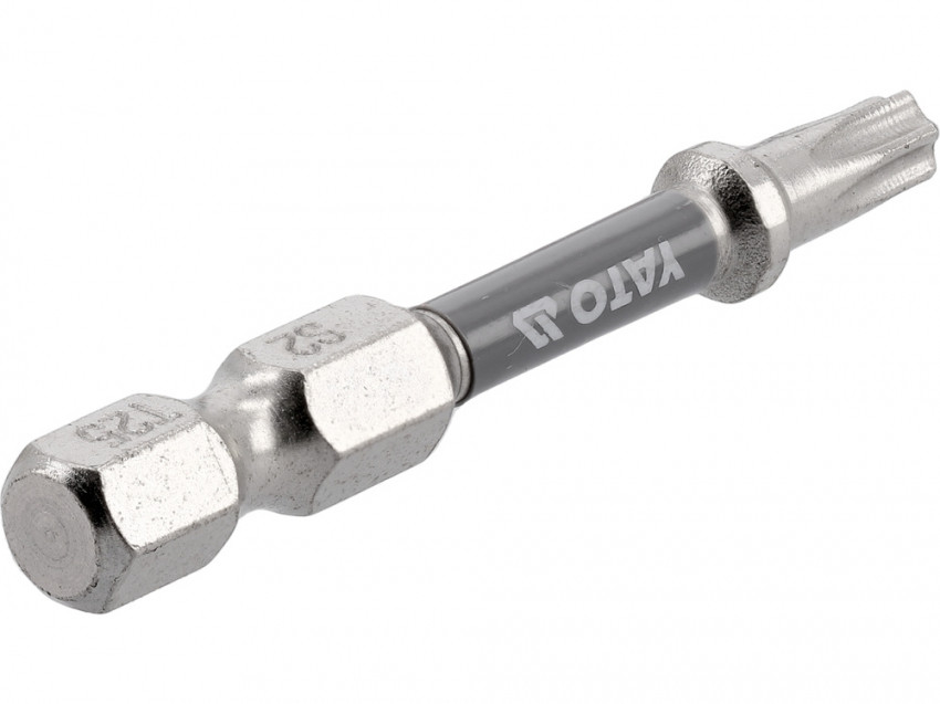 Насадка викруткова YATO; "TORX" T25 х 50 мм. шпиндель 6-гран- 1/4", покрита нікелем, 2 шт.[10]-YT-78034