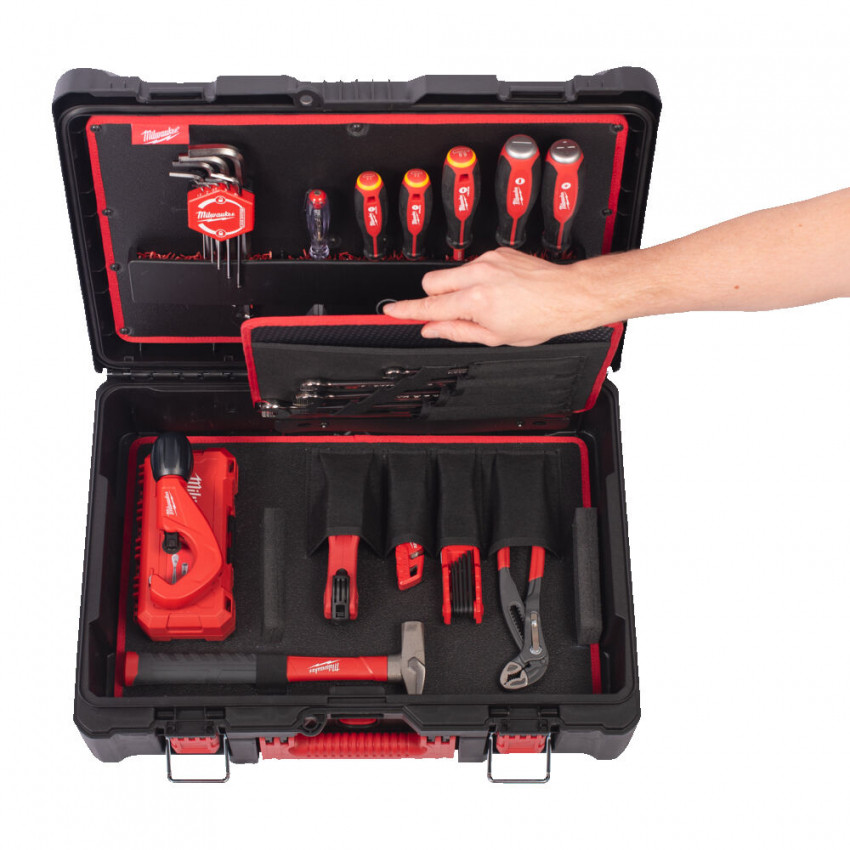 Набір ручного інструмента для інсталятора MILWAUKEE в кейсі PACKOUT-4932499467