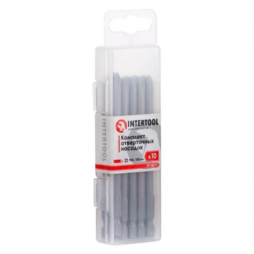 Комплект викруткових насадок PH2*100 мм уп. 10 шт. STORM INTERTOOL VT-0072-VT-0072