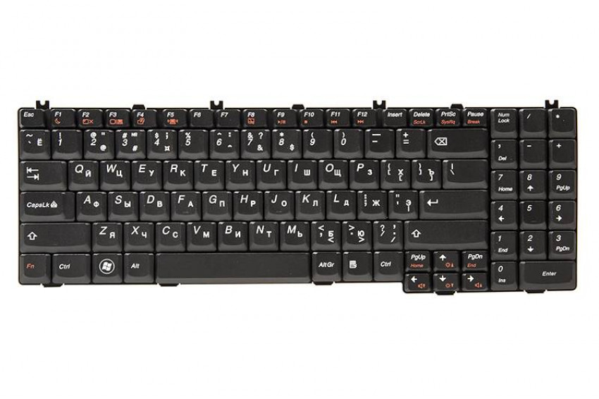 Клавіатура для ноутбука IBM/LENOVO IdeaPad G550, G555 чорний, чорний кадр-KB311040