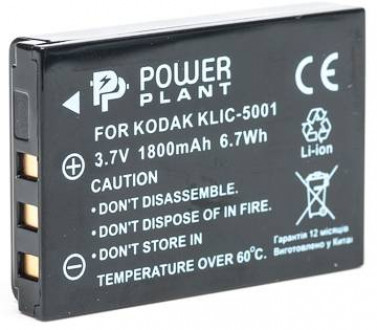 Акумулятор PowerPlant Kodak KLIC-5001, DB-L50 1800mAh-[articul]