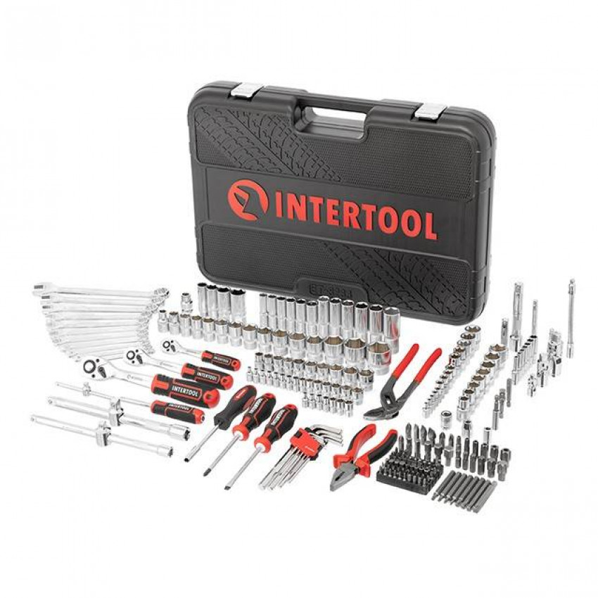 Набір інструментів 1/2 "& 3/8" & 1/4 ", 233ед., Cr-V STORM INTERTOOL ET-8233-ET-8233