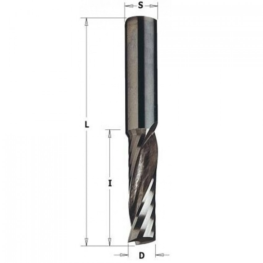 198.Фреза VHM D=3,18 I=12,7 L=50,8 S=3,18 RH Z1-198.001.11