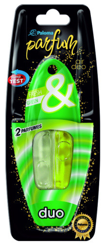 Ароматизатор Paloma DUO 5ml, FRESH & GREEN (підвіска з рідиною)-78034