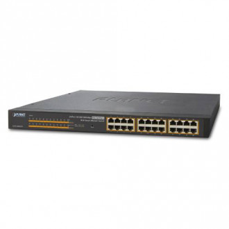 Гігабітний комутатор 2 рівня Planet GSW-2400HP (24-Port 10/100/1000Mbps 802.3at PoE)-[articul]