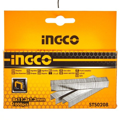 Скоби для степлера тип-140 8х1, 2 мм 1000 шт. INGCO-STS0208