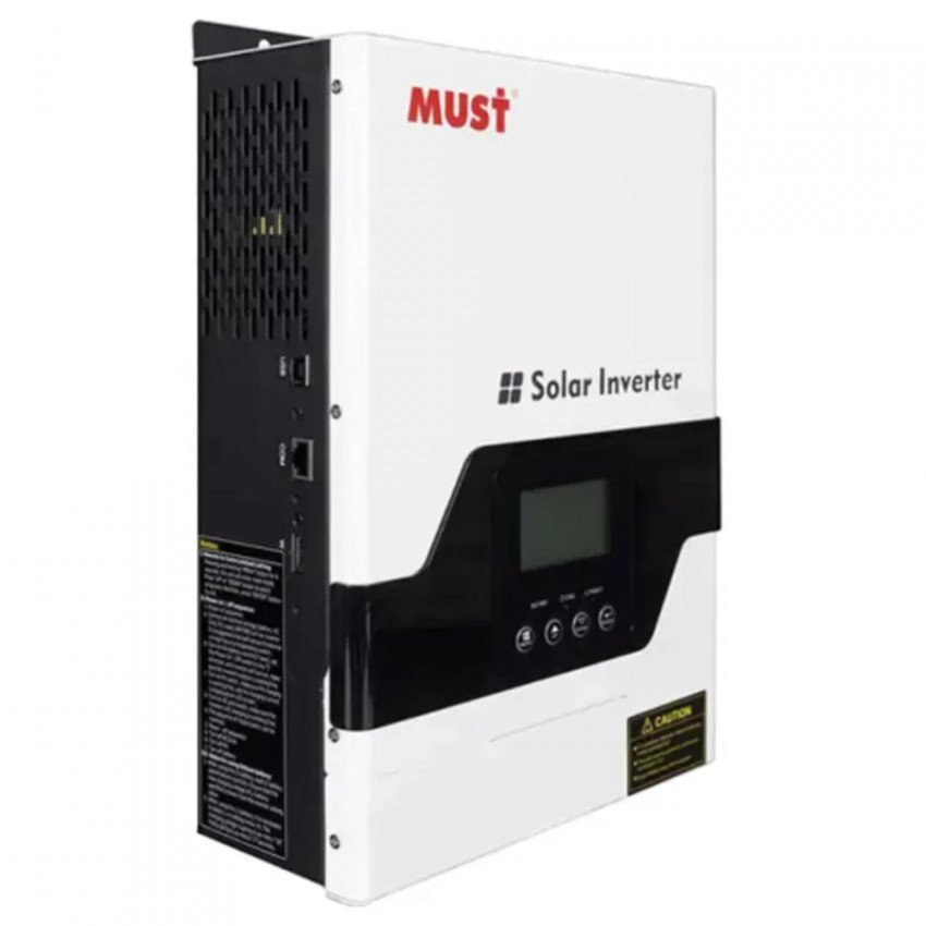 Гiбрiдний ДБЖ  MUST PV18-1512VPM, 1500W, 12V, ток заряда 10/20А, 160-275V, MPPT (60А, 15-145 Vdc)-37155