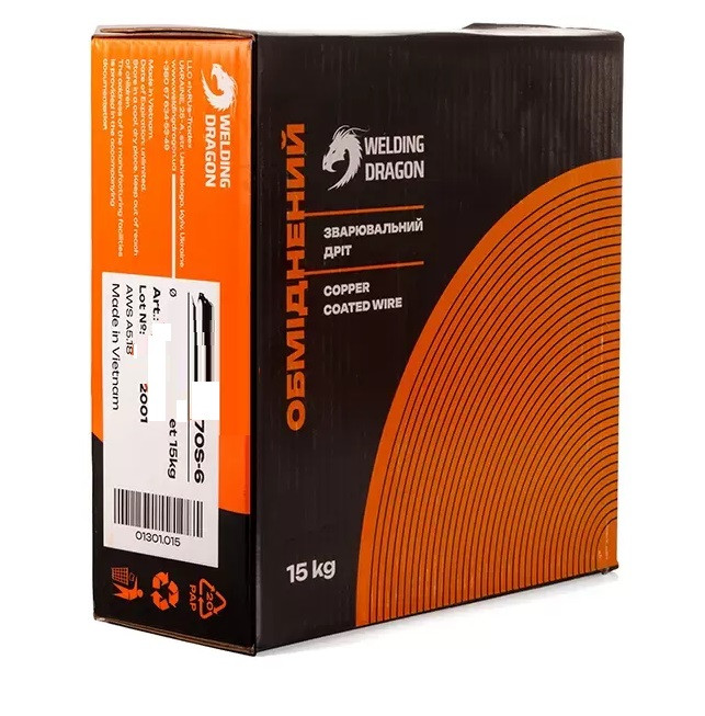 Дріт ER70S-6 (SG2) покритий міддю,на пластикових касетах по 15 кг, діаметр 1,2 мм-FE.1215.WD.EU