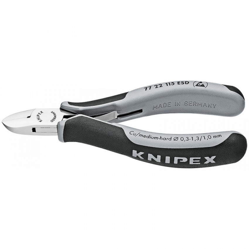 Кусачки бокові для електроніки KNIPEX 77 72 115 ESD-77 72 115 ESD