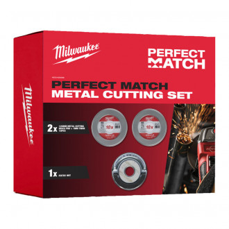 Набір абразивних дисків PRO+ 125 х 1 мм + гайка Fixtec, MILWAUKEE-[articul]