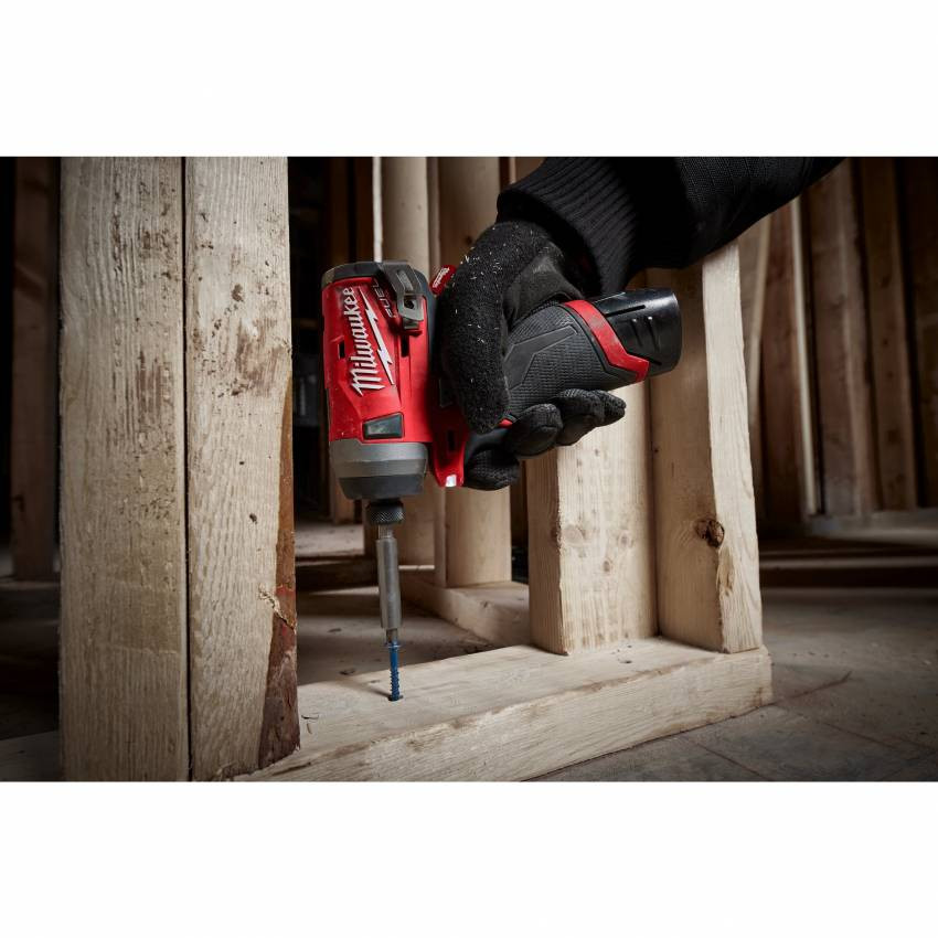 Гвинтоверт акумуляторний 1/4" HEX MILWAUKEE, M12 FID-202X, 147Нм (зарядний пристрій, 2 акум.Х 2Ач, HDкейс)-4933459823
