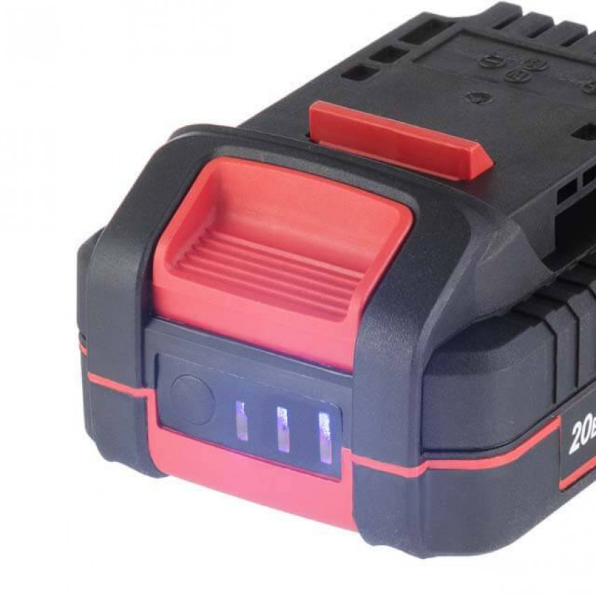 Акумулятор 20 В, літій-іон, 2.0 Ач, індикатор рівня заряду INTERTOOL WT-0340-WT-0340