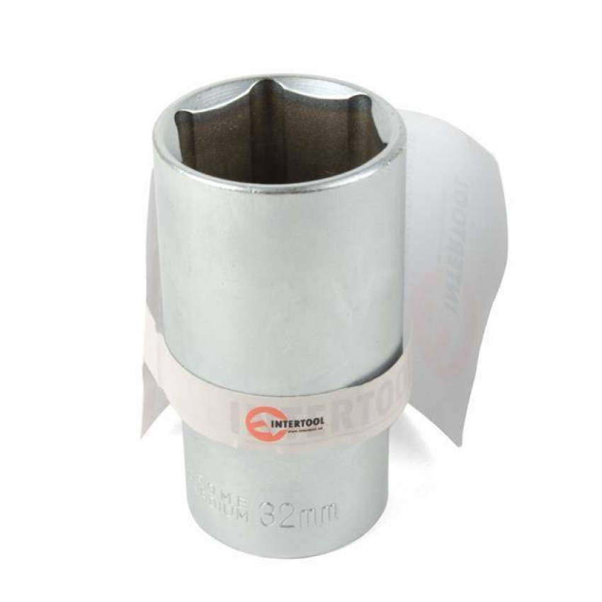 Головка шестигранна подовжена 1/2", 32×78 мм, Cr-V, STORM INTERTOOL ET-0132-ET-0132