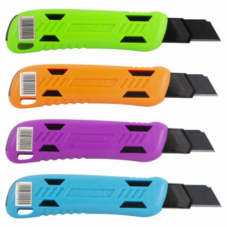 Ніж сегментний лезо 18мм корпус ABS автоматичний замок Color (посилений) SIGMA (8211091)