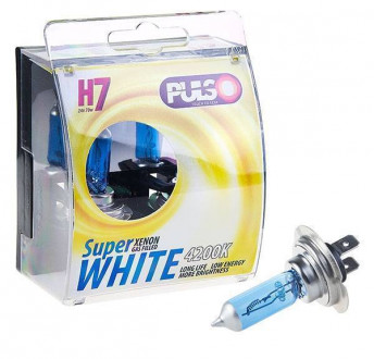 Лампи PULSO/галогенні H7/PX26D 24v70w super white/plastic box-[articul]