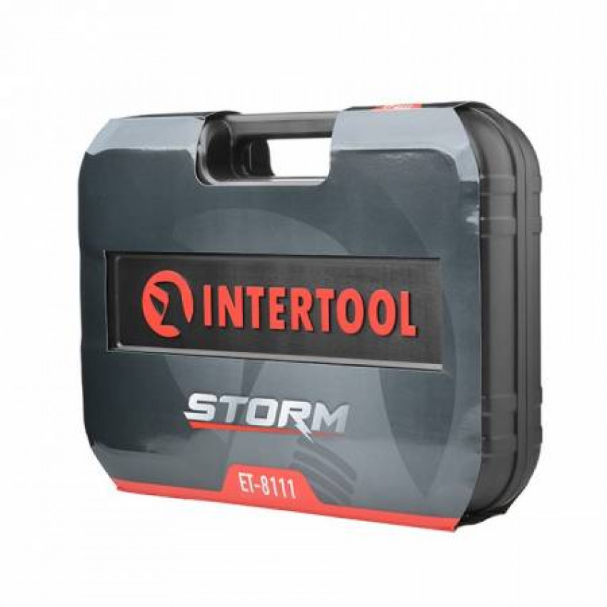 Набір інструментів 111 од., STORM, 1/2", 1/4", Cr-V INTERTOOL ET-8111-ET-8111