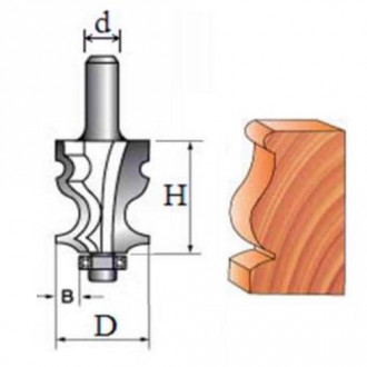 Фреза Фасонна фреза №2034 (D19, h25, B4.7) 18-094-190-[articul]