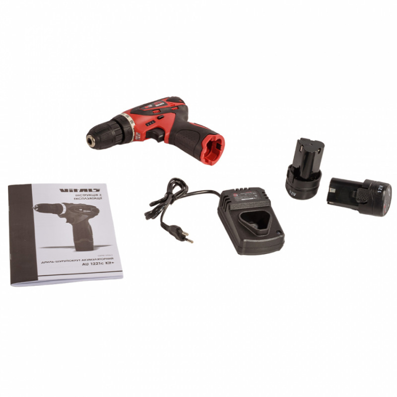 Дриль-шуруповерт акумуляторний Vitals AU 1221c Kit+-235336