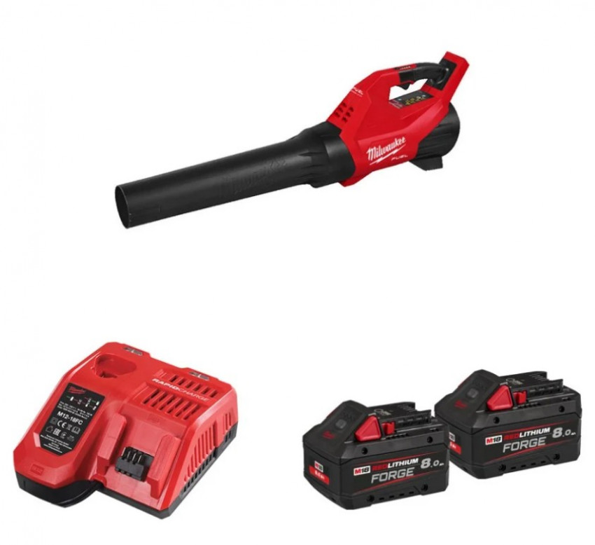 Повітродувка акумуляторна MILWAUKEE M18 FBLG3-802 (ЗП+2ак.Х8Аг) FORGE™-4933499233