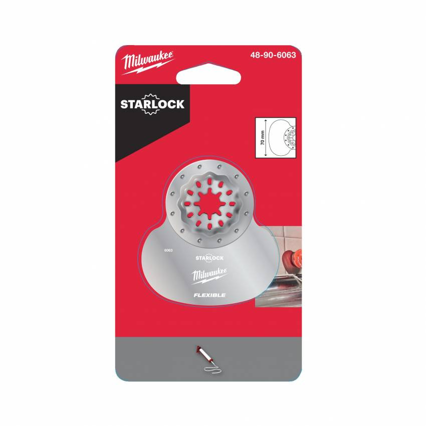 Гнучкий шкребок/полотно STARLOCK MILWAUKEE, 70мм 1-48906063