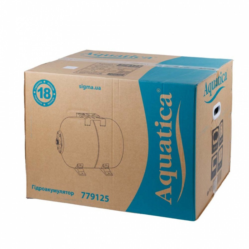 Гідроакумулятор горизонтальний 100л AQUATICA (779125)-779125