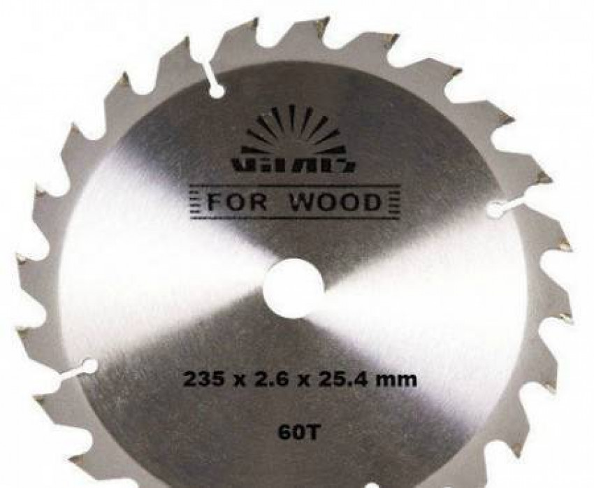 Диск відрізний Vitals for wood 60T 235x2.6x25.4mm у фірмовому упакуванні НОВИНКА-82091