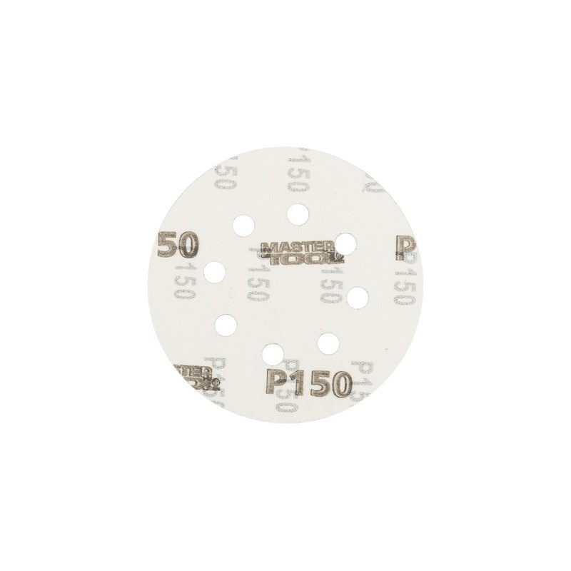 Коло шліфувальне на липучці MASTERTOOL з 8 отворами 125 мм зерно 150 5 шт 08-2515-H-08-2515-H