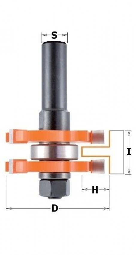 800.626.11M Фреза HM D=47,6 l=19 H=12,8 S=12,7 L=71 Профіль A-800.626.11M