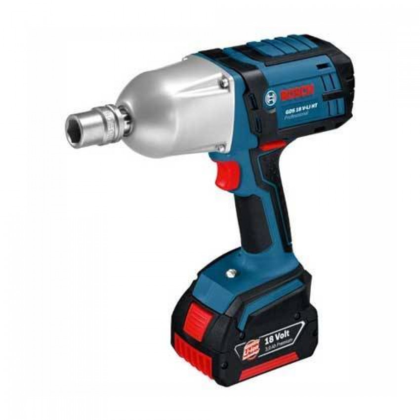 Гайковери ударні Bosch, 650 Нм, 2*4,0Ah L-boxx, 3 кг. 06019B1303-GDS18V-LIHT