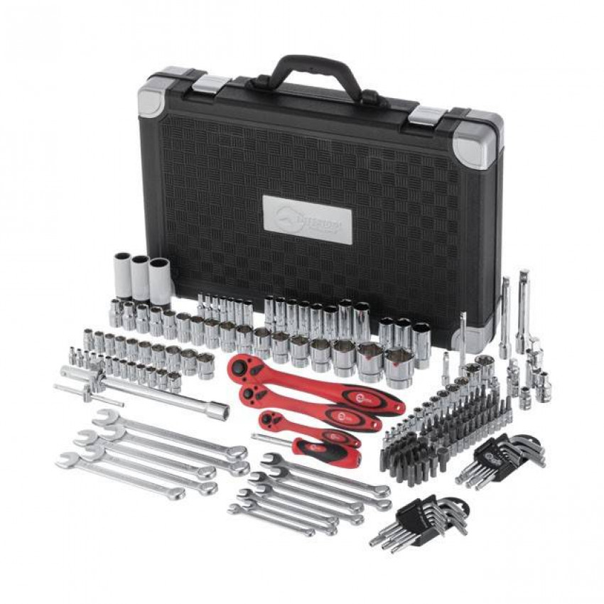 Набір інструментів професійний 1/4 "& 3/8" & 1/2 "176 од, Cr-V INTERTOOL ET-7176-ET-7176