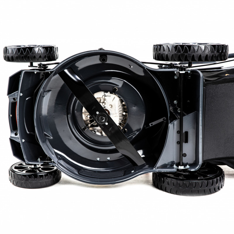 Газонокосарка бенз. LM42, 4к.с., ширина захвату 42см, висота скош. 25-75см, травозбірник 45л, несамохідна-LM42