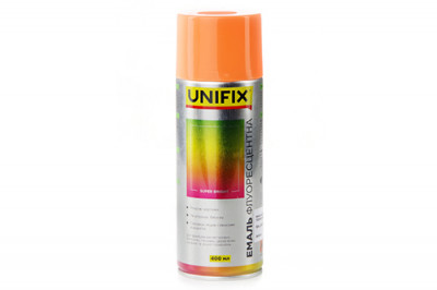 Емаль акрилова флуоресцентна RAL 2005 Помаранчевий 400мл UNIFIX-[articul]