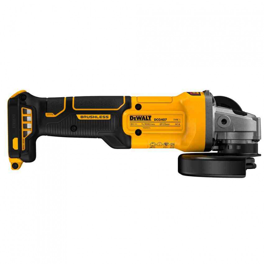 Шліфмашина кутова - болгарка акумуляторна безщіткова DeWALT DCG407NT-DCG407NT