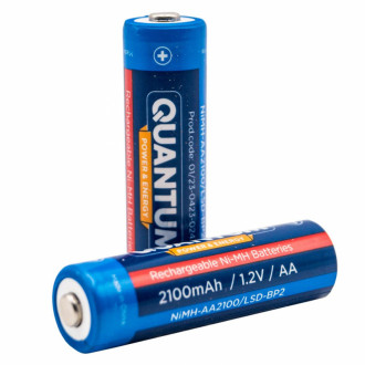 Акумулятор Ni-MH з низьким саморозрядом (LSD) Quantum 2100mAh AA, 2шт/уп blister (012028)-[articul]