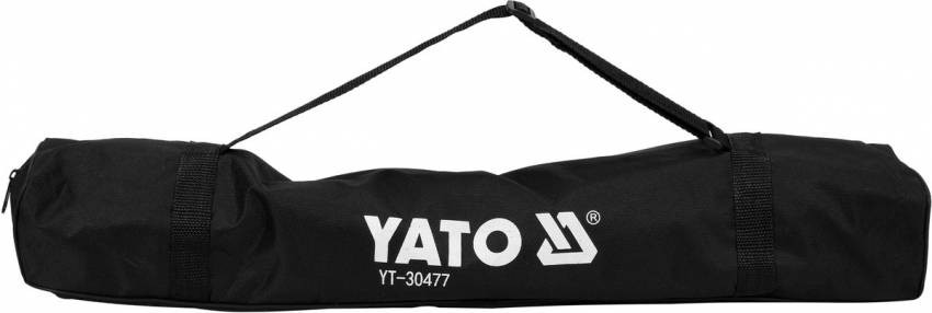 Штатив тринога YATO телескоп (3 секціі) . кріплення 5/8", з штангою 38см. H= 47-150 см. алюмінієвий-YT-30477