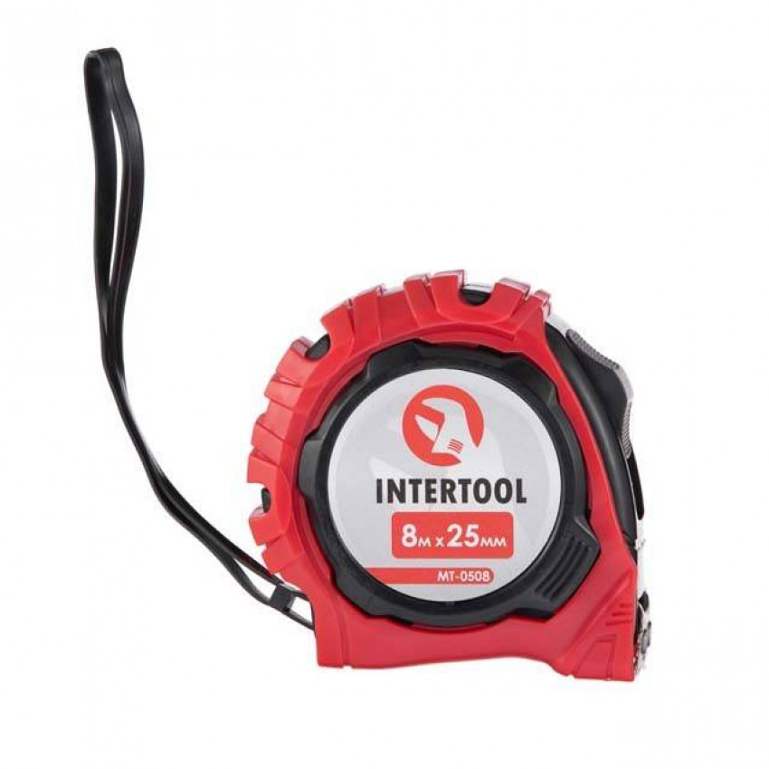 Рулетка з фіксатором 8м "Магніт" INTERTOOL MT-0508-MT-0508