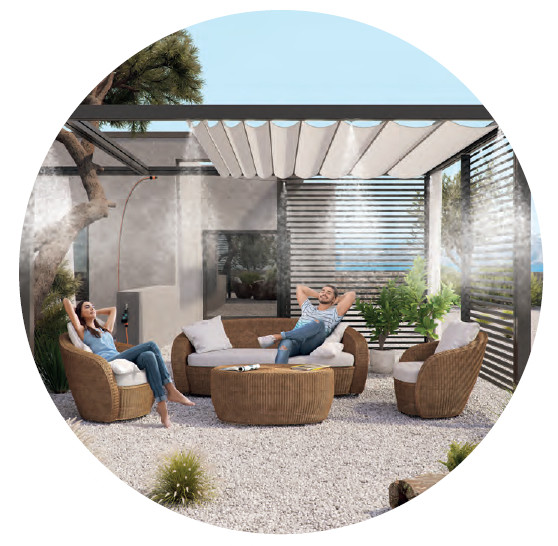 Система охолодження повітря мікротуманом, шланг 12м, 9 форсунок (набір)-907520000