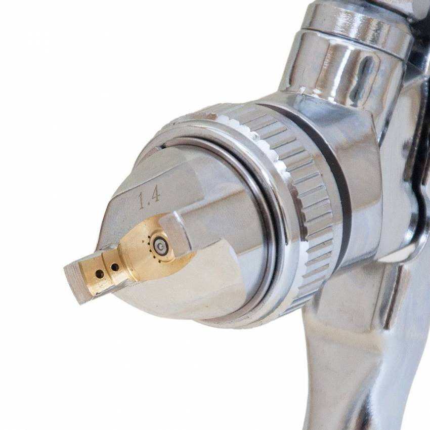 Фарборозпилювач HVLP Ø1.4 (хром) з в/б (шар) Sigma (6812051)-6812051
