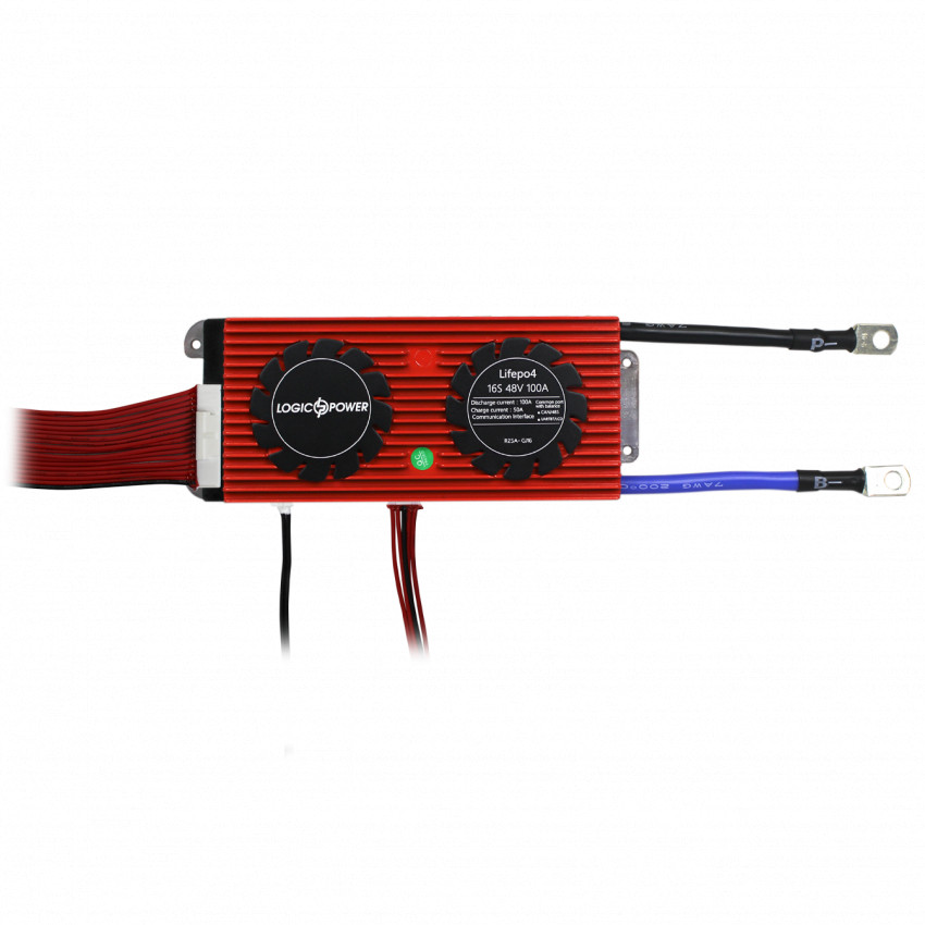 Smart BMS плата LP LiFePO4 48V 16S Dis 100A Ch 50A UART+RS485+CAN-