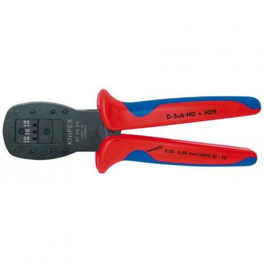 Обжимні кліщі для мініатюрних штекерів KNIPEX 97 54 24-97 54 24