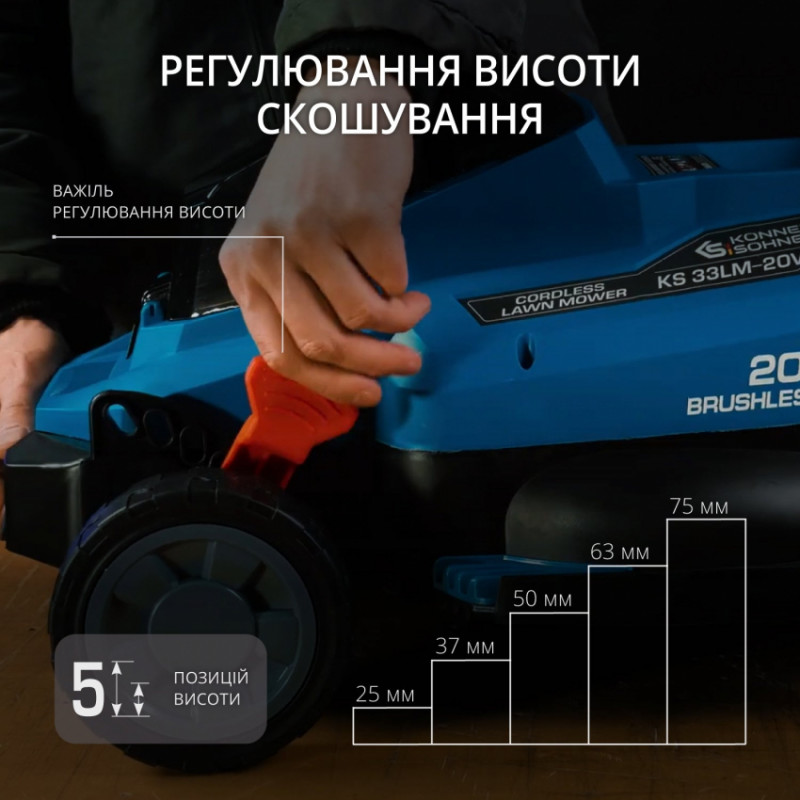 Акумуляторна газонокосарка KS 33LM-20V-KS 33LM-20V