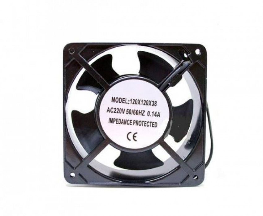 Вентилятор осьовий 120х120х38 AC220/240V 0.12/0.10A-400.9014