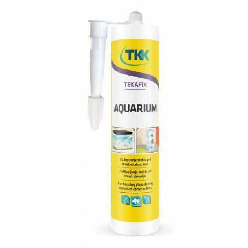 Герметик силіконовий для акваріума Tekafix Aquarium, чорний, 300 мл (7239)-12-397