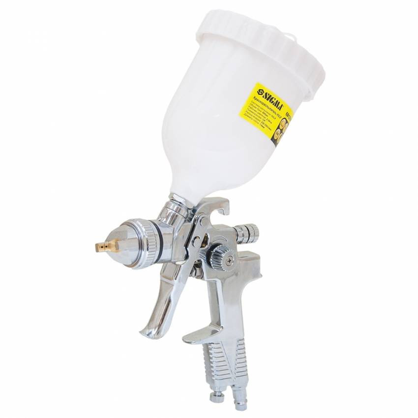 Фарборозпилювач HVLP Ø1,8мм (хром) з в/б (шар) Sigma (6812141)-6812141