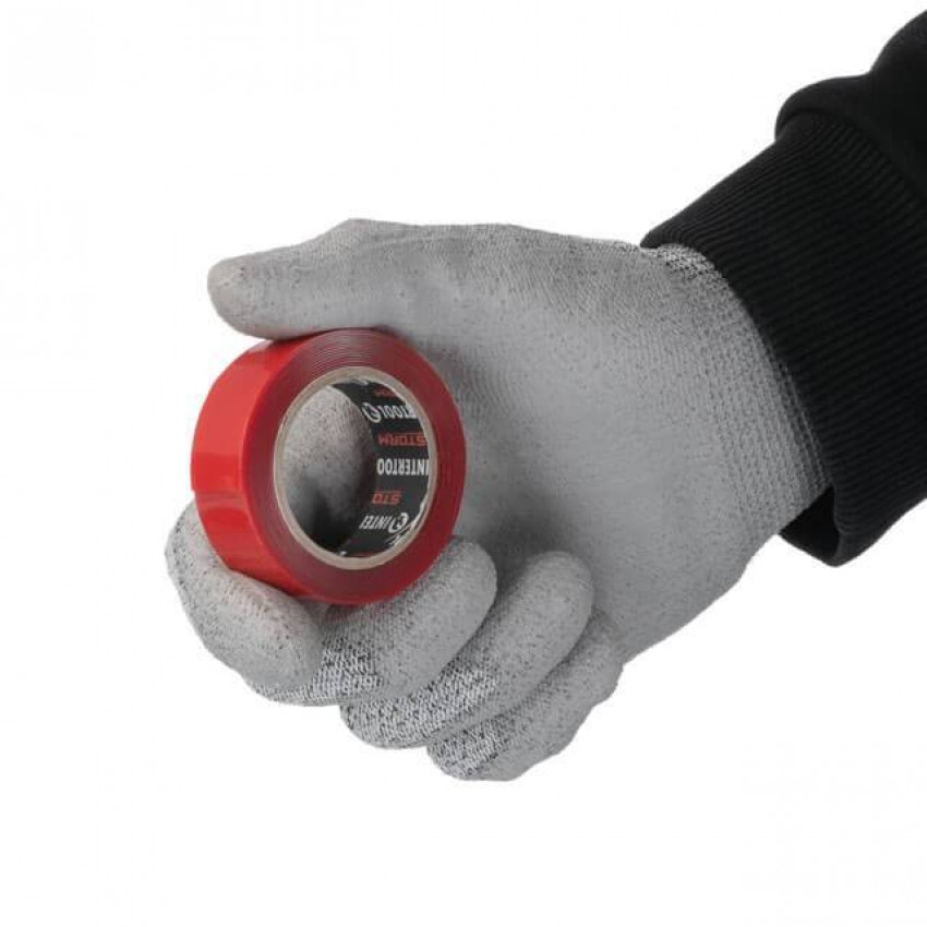 Стрічка клейка двостороння STRONG FIX 19мм * 2м * 0,5 мм, прозора, акрил, STORM INTERTOOL KT-0823-KT-0823